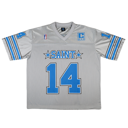 Pt.2 Saint Brown Football Jersey (Silver)