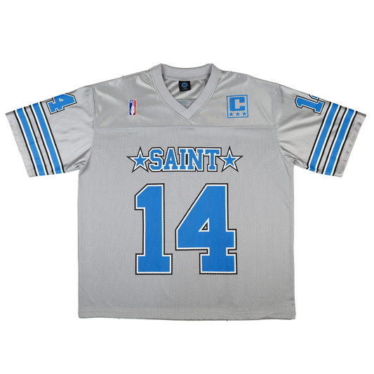 Pt.2 Saint Brown Football Jersey (Silver)