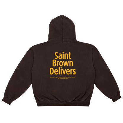 Saint Brown Delivers Hoodie (Chocolate) Limited Edition