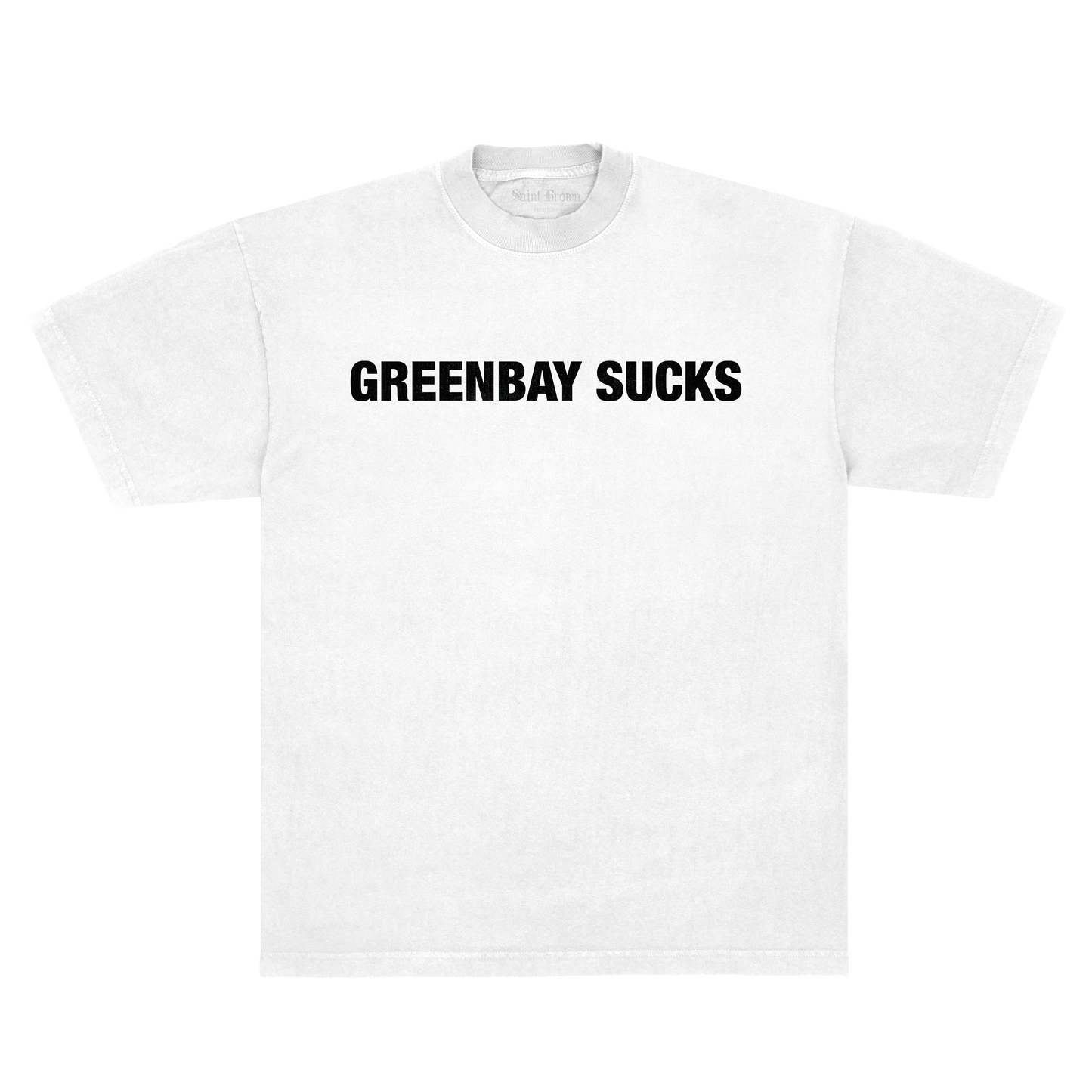 Greenbay Sucks Tee (White) Brown Friday Re-Stock