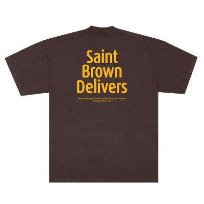 Saint Brown Delivers Tee (Chocolate) Limited Edition